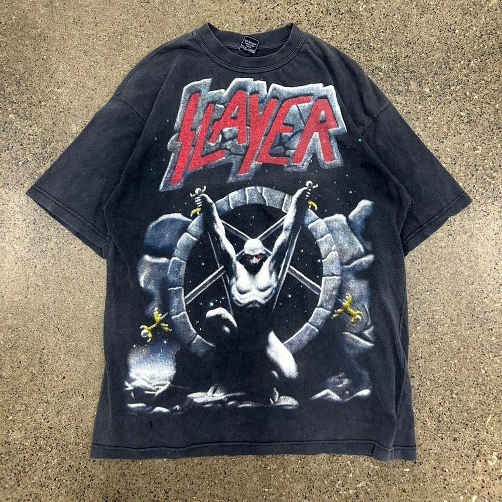90s Slayer Live Intrusion AOP Tour Boot T-Shirt (Size L)